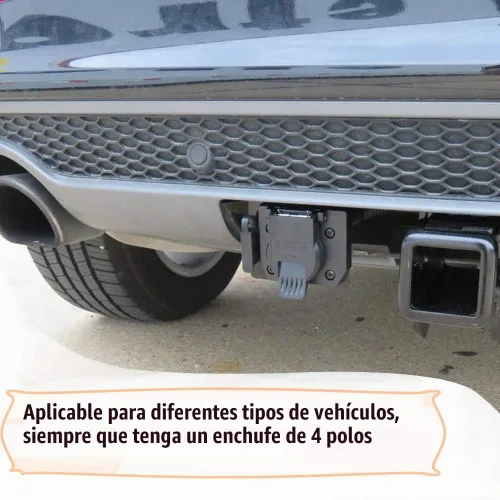 Vista 7 de Kit de Conector Adaptador de Cableado de Remolque Universal de 4 Vías Planas a 7 Vías Hoja para RV y 4 Vías Planas Hembra