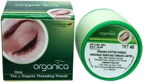 Vista 5 de ORGANICA Hilo para depilación de cara y cejas orgánico x 1 carrete de hilo para cejas maquillaje facial dermaplaning herramienta de depilación