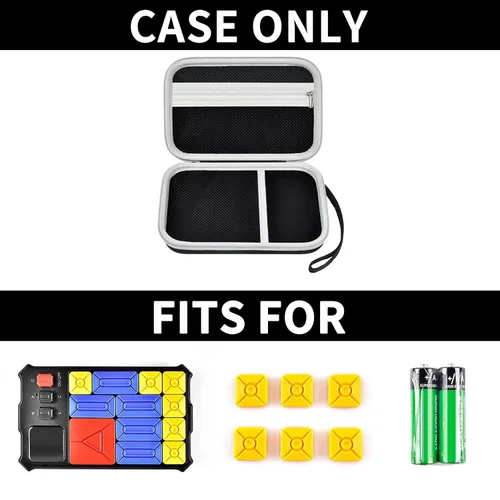 Vista 2 de casmilee Funda compatible con Giiker Super Slide Brain Games, bolsa organizadora de rompecabezas Brain Teaser, bolsa de almacenamiento, soporte