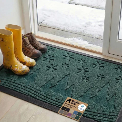 Vista 61 de Gorilla Grip - Tapete WeatherMax todo terreno 100% impermeable, caucho natural, resistente a manchas y decoloración, interior y exterior, fácil