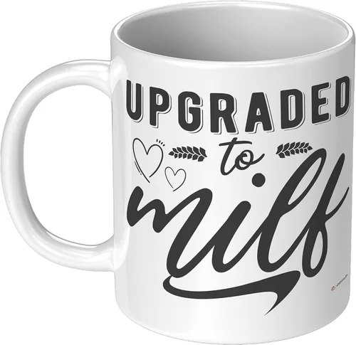 Vista 2 de Taza de café divertida para mamá, 11 onzas, color blanco