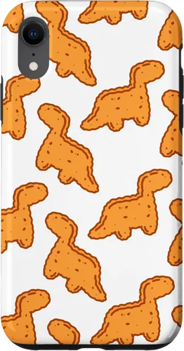 Vista 25 de Cute Dino T-Rex Chicken Nugget Funny Tyrannosaurus Case para iPhone 17