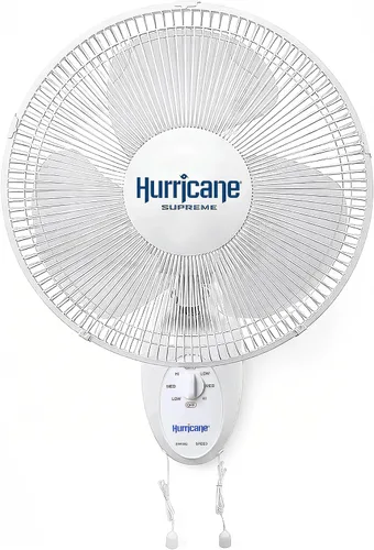 Vista 8 de Ventilador de pared de metal oscilante Hurricane Pro de alta velocidad con 3 velocidades, color negro, de 20 pulgadas - Unidad de enfriamiento