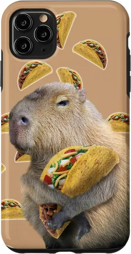 Vista 13 de Capybara Capybaras Eating Taco - Carcasa para iPhone 17