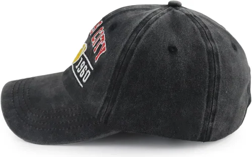 Vista 3 de Terojnkl Gorra de béisbol bordada para hombres y mujeres, ajustable, unisex, de algodón, para fanáticos
