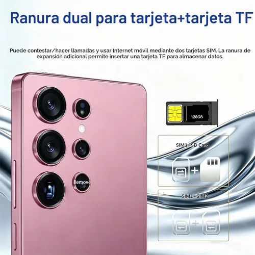 Vista 6 de Teléfonos desbloqueados 25U 5G Android 15 Smartphone 256GB+8G Dual SIM Dual Standby Teléfono celular 6.99 "Teléfono Android 7000mAh Batería de larga