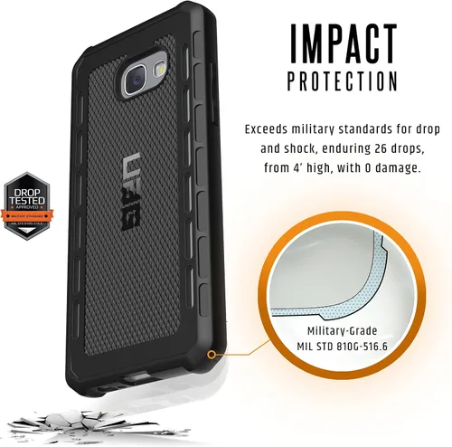 Vista 3 de URBAN ARMOR GEAR UAG - Funda para Samsung Galaxy A5 (2017) Outback resistente y ligera, resistente a caídas militares [negra]