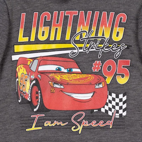 Vista 4 de Disney Pixar Cars Lightning McQueen - Conjunto de sudadera con capucha y pantalones de vellón