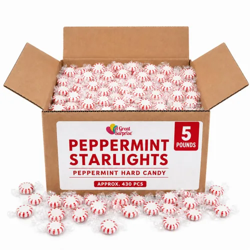 Vista 8 de Starlight Mints - Caramelo de menta - Caramelo verde - Caramelo duro a granel de 4 libras