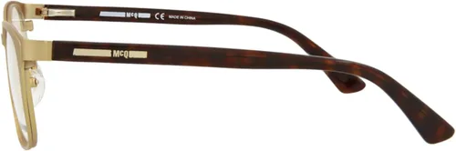 Vista 3 de Alexander McQueen anteojos MQ 0116Op- 002doradohavana