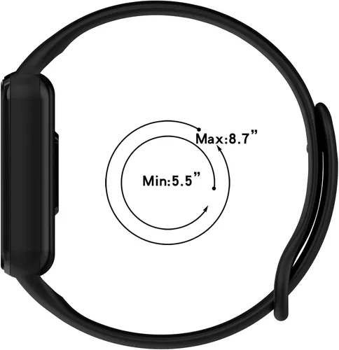 Vista 3 de Senter Correa de liberación rápida de silicona suave para reloj inteligente Amazfit Band 7 Pro