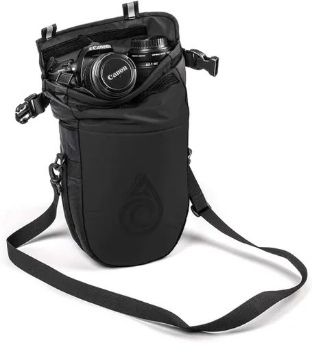 Vista 3 de Aqua Quest Ice Cave - Bolsa seca aislada - Bolsa seca térmica de 5 litros y 12 L, impermeable, ligera, compacta, gris, azul, negro