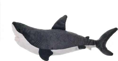 Vista 6 de Wild Republic Gran tiburón blanco de peluche de peluche, regalos para niños, Cuddlekins de 20 pulgadas