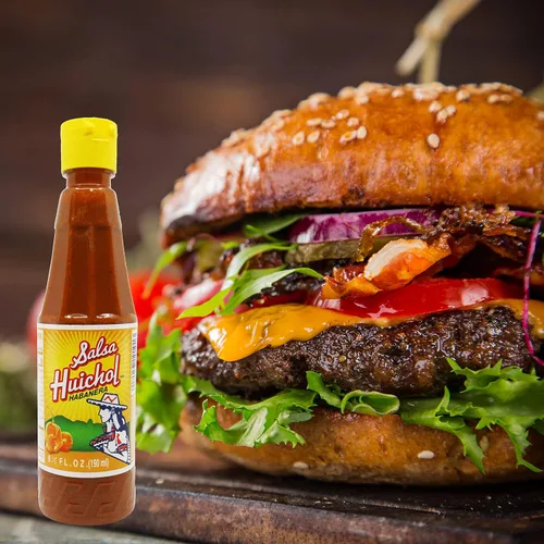 Vista 6 de Salsa Huichol Salsa picante Habanera (1 botella de 6.5 onzas)