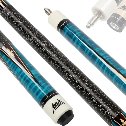 Vista 9 de AKLOT Pool Cue Sticks for Adults,Super Straightened Up 58'' 18 19 20 21oz Negro