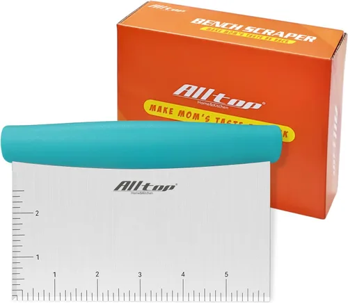 Vista 10 de ALLTOP Raspador y picador de banco para cocina, utensilio esencial para hornear, de acero inoxidable, para pasteles, masas, alimentos