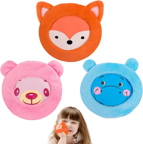 Vista 6 de Hilph Paquetes de hielo para niños Boo Boos, paquete de 3 paquetes reutilizables de gel caliente y frío para niños pequeños y bebés, bonita funda