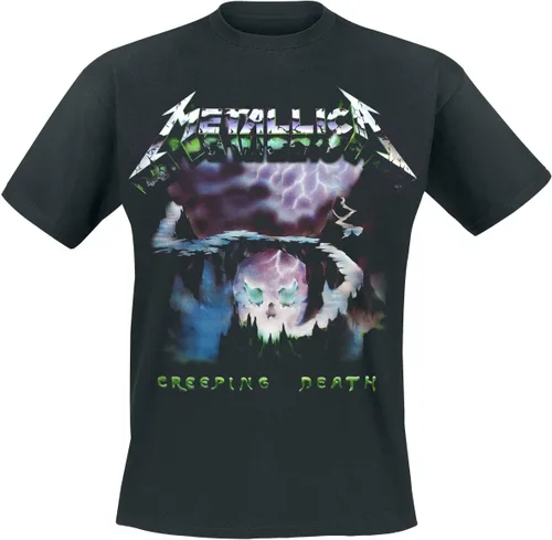 Vista 6 de Metallica Creeping Death - Camiseta ajustada para hombre, color negro