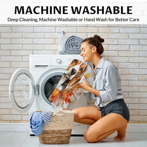 Vista 5 de Manta Beagle – Suave, mullida y cálida – Manta pequeña de 30 x 40 pulgadas para sofá, oficina – Manta blanca linda manta de regalo para niñas y niños