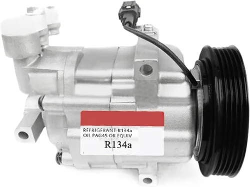 Vista 2 de Compresor de CA DKV08 92600AX80A 92600AX80 B 92600AX800 92600AX84B, compatible con Nissan MARCH III MICRO K12 16V Note E11 1.4 1.6