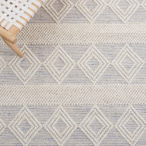 Vista 6 de SAFAVIEH Natura Collection - Alfombra de pasillo de 2 pies 3 pulgadas x 8 pies, color marfil y beige, hecha a mano de lana con borlas