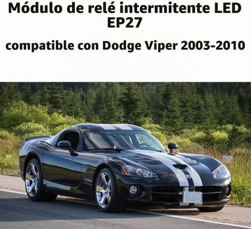 Vista 3 de Relé intermitente LED EP27 de 5 pines para Chrysler PT Cruiser 2001-05 Dodge Neon 2000-05 Dodge Viper 2003-10 Señal de giro electrónica LED