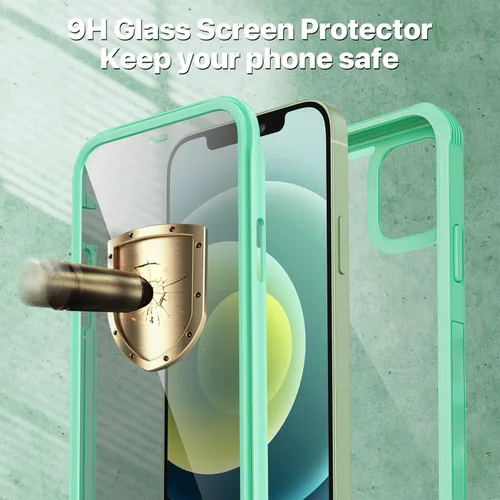 Vista 110 de CENHUFO Funda de privacidad para iPhone 11 Pro, funda de cuerpo completo con protector de pantalla de privacidad de vidrio templado 9H integrado