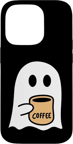 Vista 17 de iPhone 16 Spooky Fall Ghost Coffee Lovers Costume Case