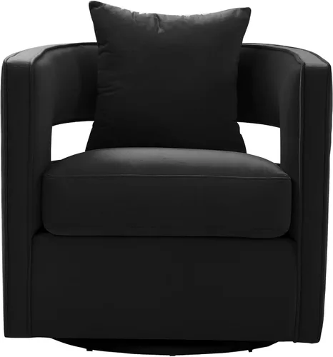 Vista 4 de Tov Furniture Kennedy Silla giratoria (negro)