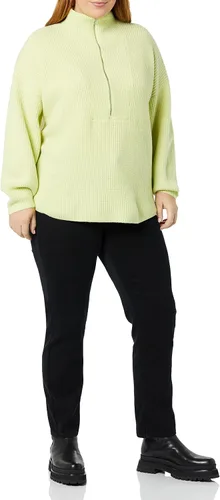 Vista 3 de Tienda Essentials Suéter de cuello polo elástico de media cremallera para mujer (anteriormente Daily Ritual)