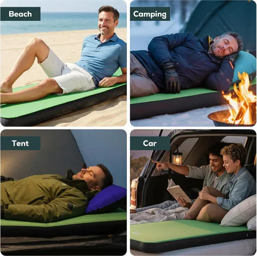 Vista 8 de Gear Doctors Artemis 8.3 R-Value - Colchoneta de dormir autoinflable para campamento, colchón de aire, para 4 estaciones, espuma de aire 3D de 4