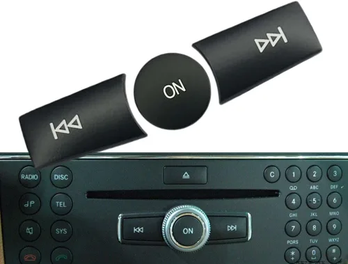 Vista 11 de Cubierta de botón de volumen ON para radio de automóvil, compatible con Mercedes Benz B C E G Clase W246 W204 W212 ML W166 CL/SL/CLA/CLS/SLK