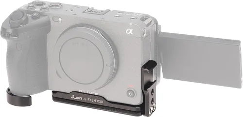 Vista 5 de FOTGA Placa de montaje de trípode tipo Arca Swiss de liberación rápida con zapata fría para cámara de cine Sony FX3 FX30 ILME-FX30
