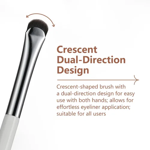 Vista 4 de Albeaut Pincel delineador de ojos, delineador de ojos en forma de media luna y pincel para cejas, crea sin esfuerzo un delineador perfecto