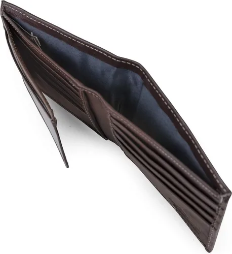 Vista 4 de Timberland Billetera de seguridad para hombre Wellington de cuero RFID plegable