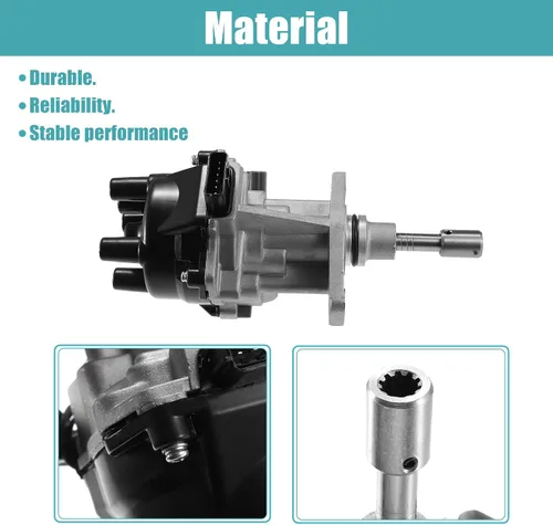 Vista 6 de X AUTOHAUX Distribuidor de encendido de reemplazo para Nissan D21 Hardbody Pickup 1996-1997 22100-1S701 22100-1S702 22100-1S703 con tapa y rotor