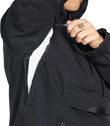 Vista 8 de Volcom Brighton - Chaqueta de snowboard con capucha para hombre Gris