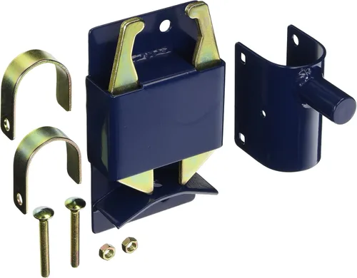 Vista 3 de SpeeCo Pestillo de puerta bloqueable de dos vías para puertas de tubo de metal Negro