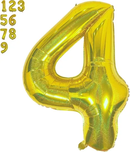 Vista 15 de DIWULI Globos dorados de 40 pulgadas – Globo grande del número 2, globos dorados grandes, decoraciones de fiesta de cumpleaños de helio, suministros
