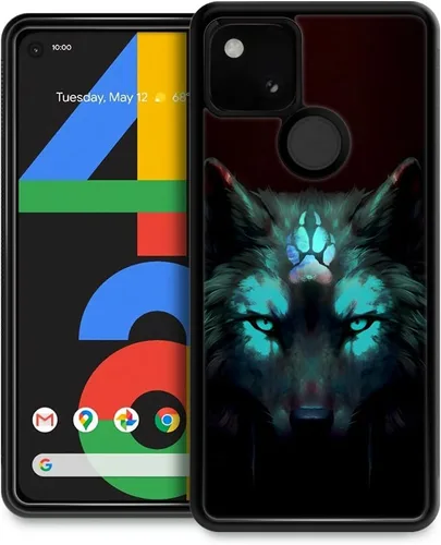 Vista 44 de CARLOCA Funda compatible con Samsung Galaxy S23 Plus, diseño gráfico de identidad negro espiritual lobo, a prueba de golpes, antiarañazos
