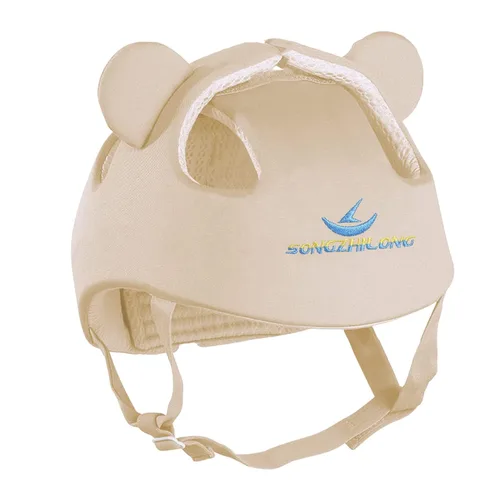 Vista 3 de Casco infantil para bebé, protector de cabeza (beige) Niños Ajustable Casco Sombrero Arneses Cap Kid Niño Crawl Walk Jugar
