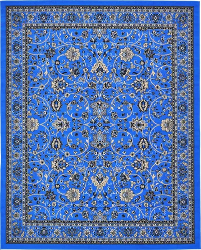 Vista 92 de Unique Loom Sialk Hill Collection - Alfombra de área Washington (6' 1" x 9' Rectángulo Burdeos/Crema)