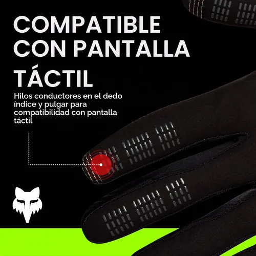 Vista 4 de Fox Racing Guante Ranger para bicicleta de montaña para hombre Negro