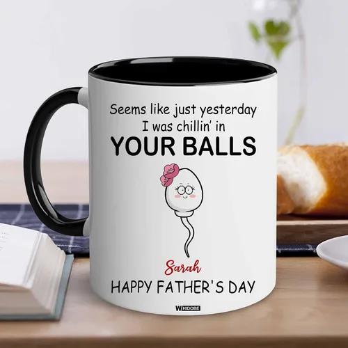 Vista 5 de WHIDOBE Taza personalizada para papá (1 niño) taza personalizada de 11 oz 15 onzas para papá de niños, regalo divertido para el día del padre