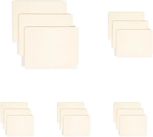 Vista 10 de Smead Carpeta de archivos con cierre de pestaña final, Shelf-Master con pestaña de corte recto reforzada, 50