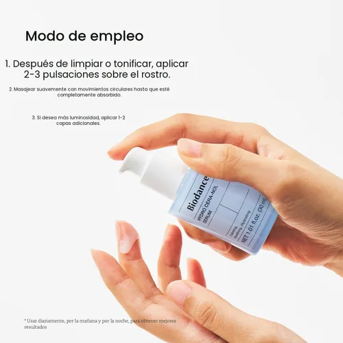 Vista 7 de BIODANCE Hydro Cera-nol Suero, suero facial hidratante y calmante para piel seca y sensible con ceramida, D-pantenol, ácido hialurónico, cuidado
