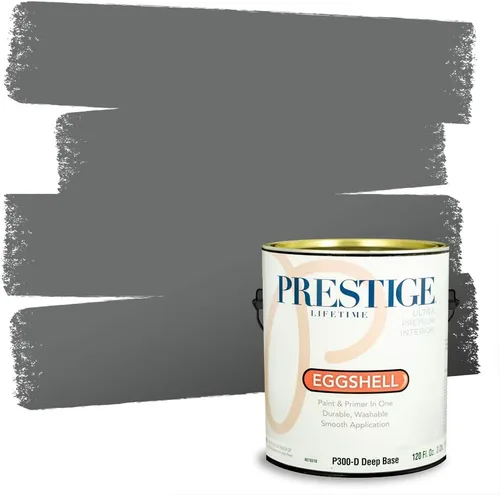 Vista 179 de PRESTIGE Paints - Pintura interior e imprimación en uno, 1 galón, cáscara de huevo, pimienta envejecida