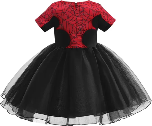 Vista 2 de Hugeek Hero Princess Costume for Girls Dress Outfits Fancy Birthday Halloween Party Cosplay Dress Up
