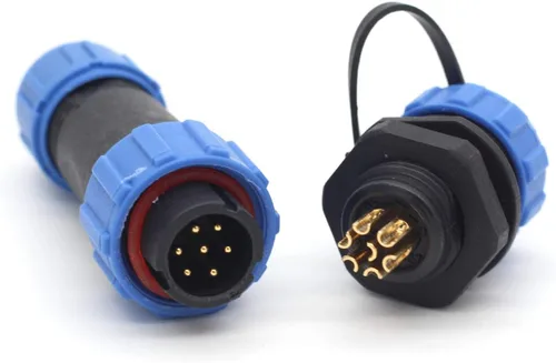 Vista 24 de SP13 2pin/3pin/4pin/5pin/6pin/7pin/9pin conector de cable de aviación, enchufe impermeable IP67, conector de equipo de luz LED