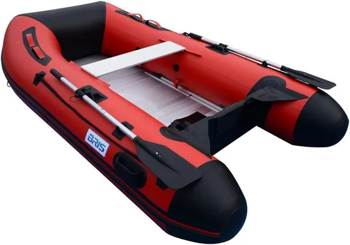 Vista 6 de BRIS Bote inflable de 8.8 pies de barco pontón de pesca tierno con piso de aluminio